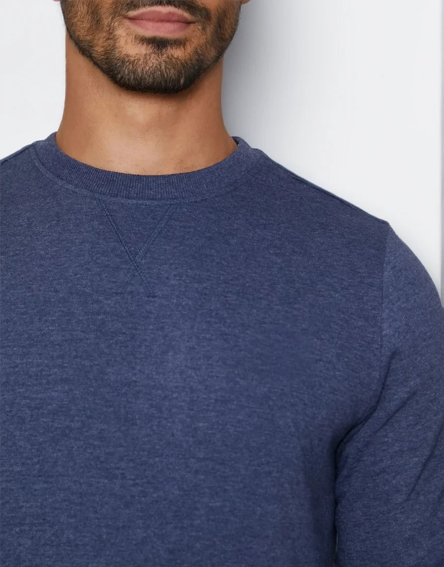 Men's Crew Neck Sweater In Blue