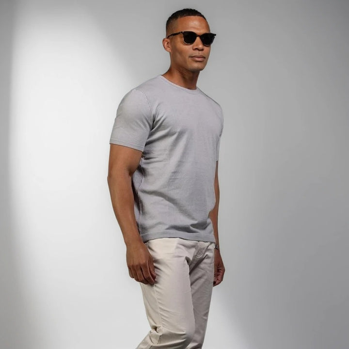 Muscle Fit Rich Cotton Grey T-Shirt