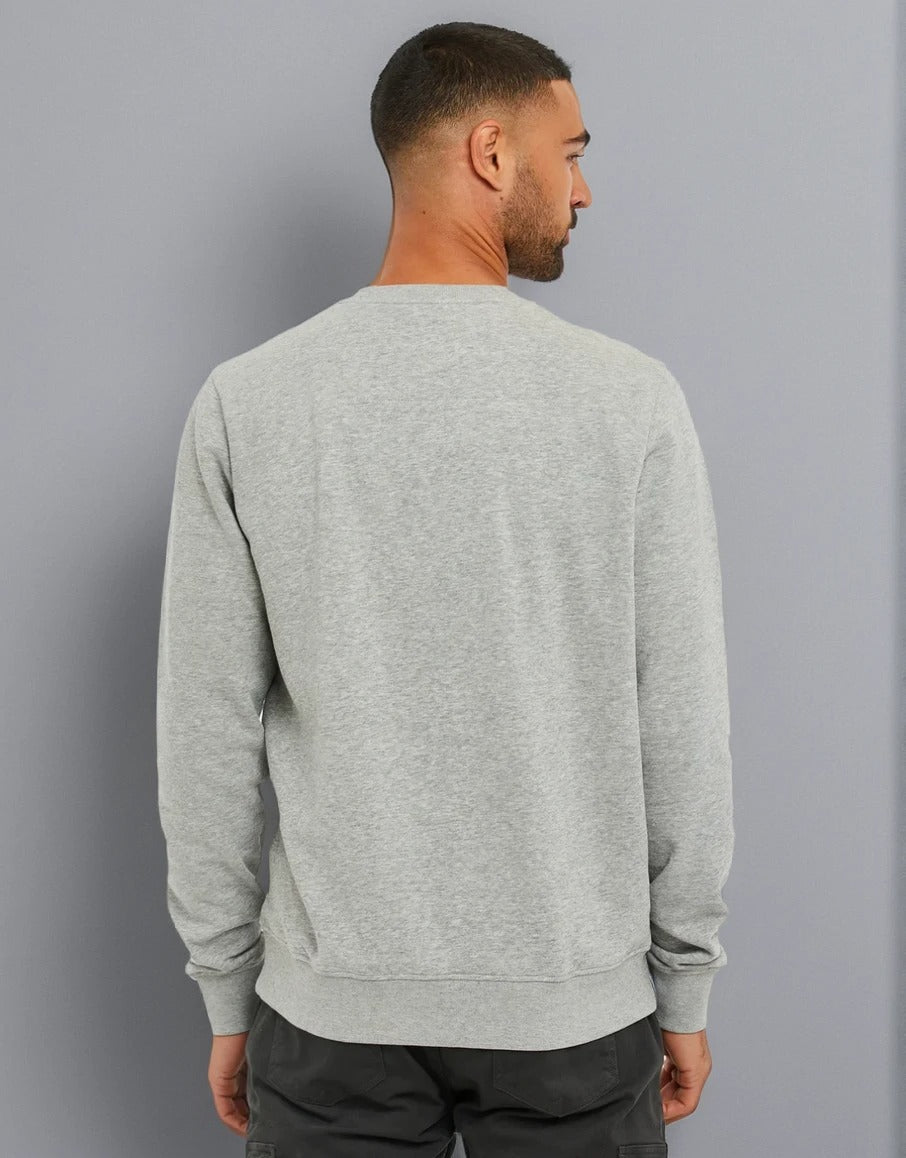 Men's Crew Neck Sweater In Grey