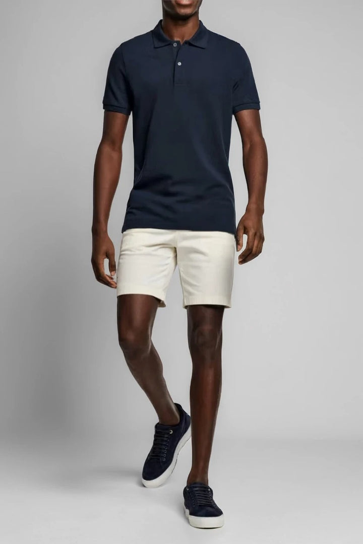 Men's Navy Muscle Fit Polo T-Shirt