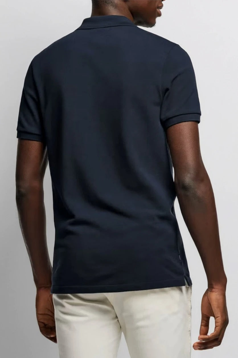 Men's Navy Muscle Fit Polo T-Shirt