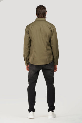 Mens Lightweight Khaki Premium Overshirt