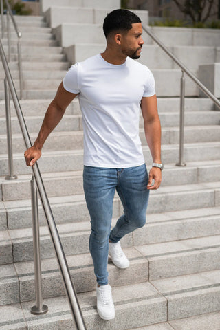 Men's Muscle Fit White T-Shirt